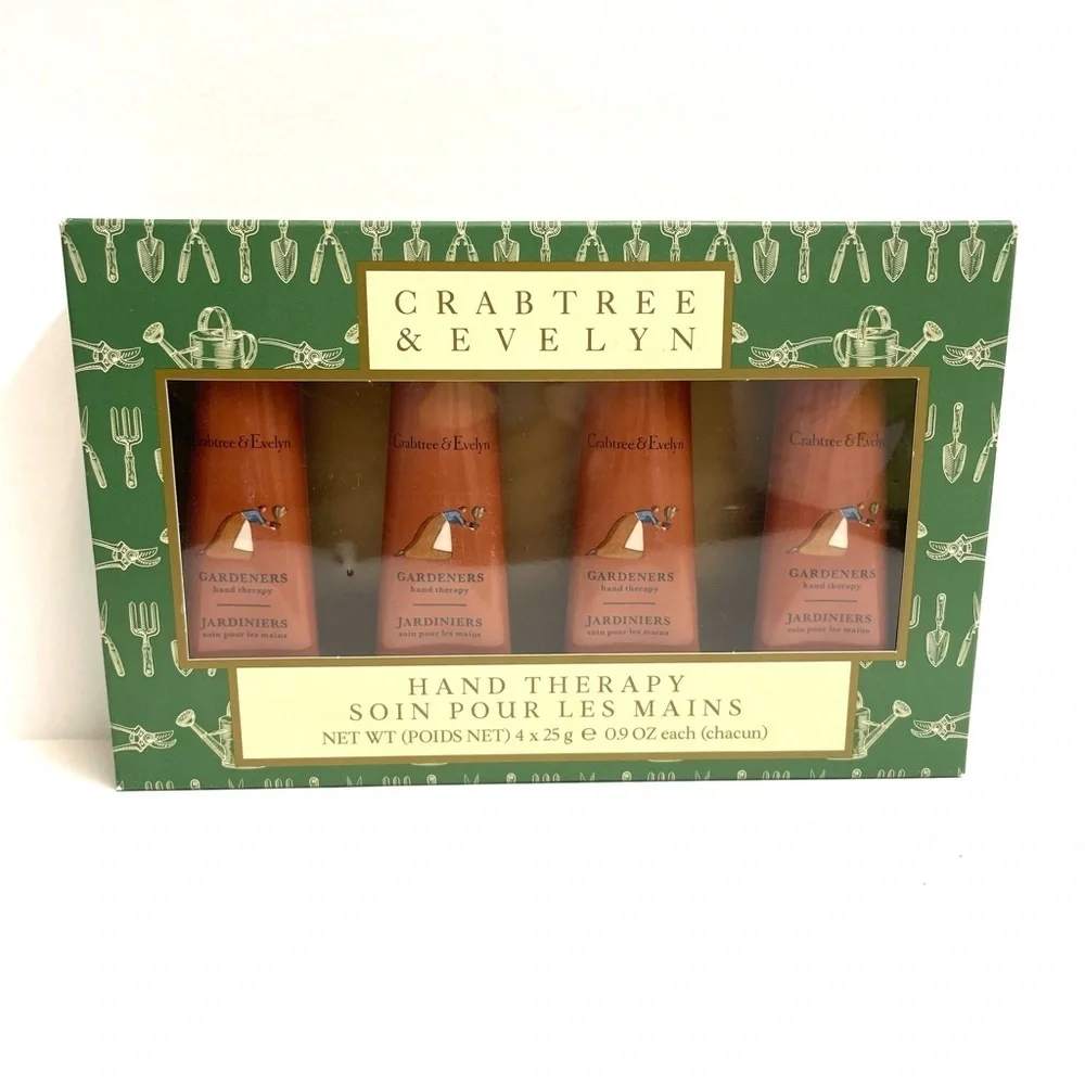 Crabtree & Evelyn Gardeners Hand Therapy 4 Pack .9 oz Lotions